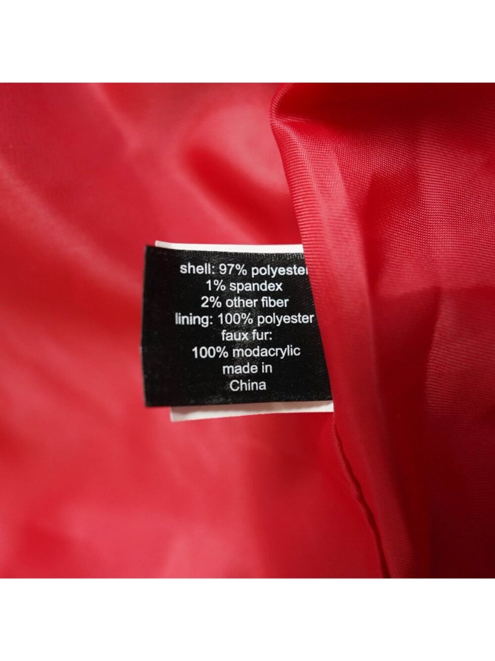 NWT Lane Bryant Trench Coat Womens 14/16 Red Removable Faux Fur Collar Belt - Picture 7 of 15